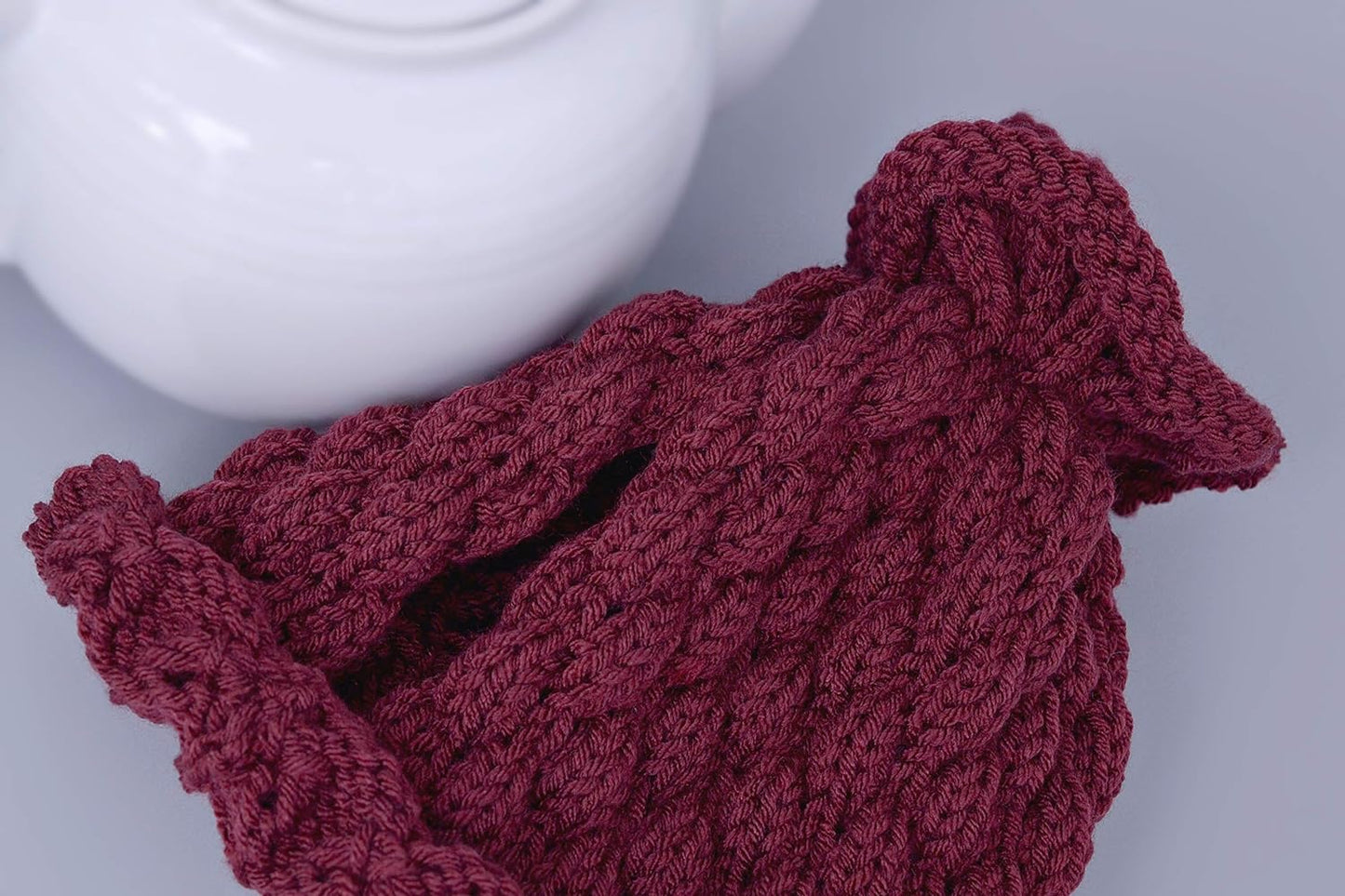 Knitted teapot cozy