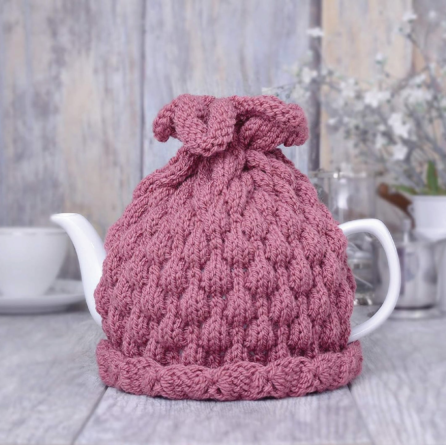 Knitted teapot cozy