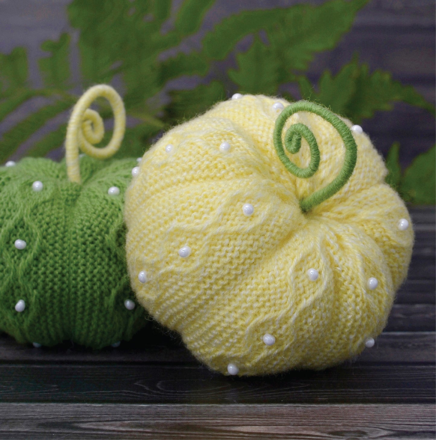 Knitted Pumpkins Set of 2