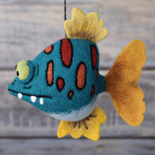 Needle felted Fish.