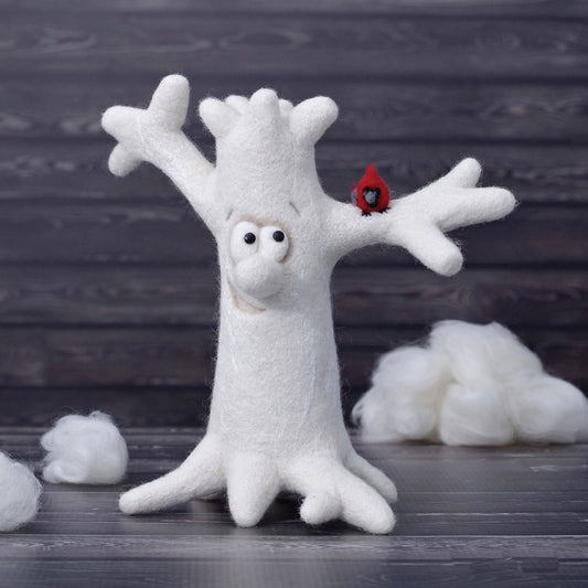 Needle felted Tree. Kid room decor.