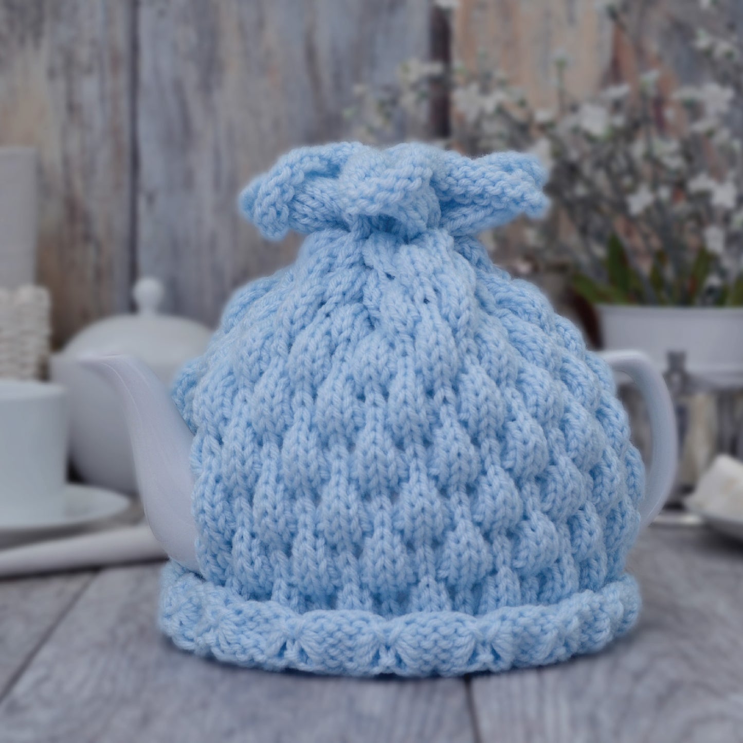 Knitted teapot cozy