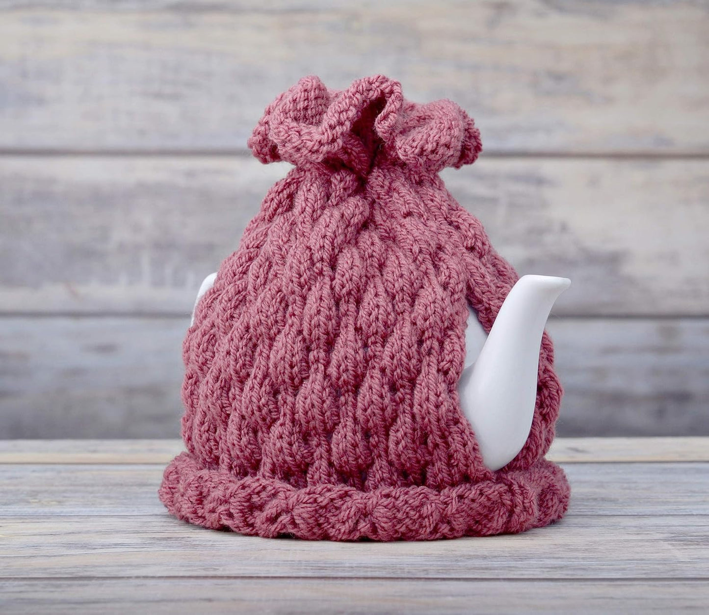 Knitted teapot cozy