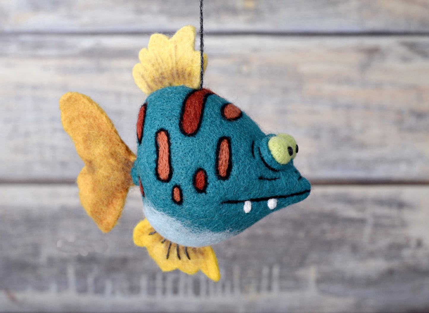 Needle felted Fish.