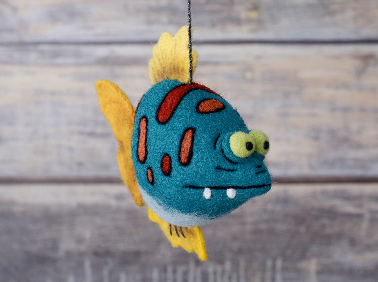 Needle felted Fish.