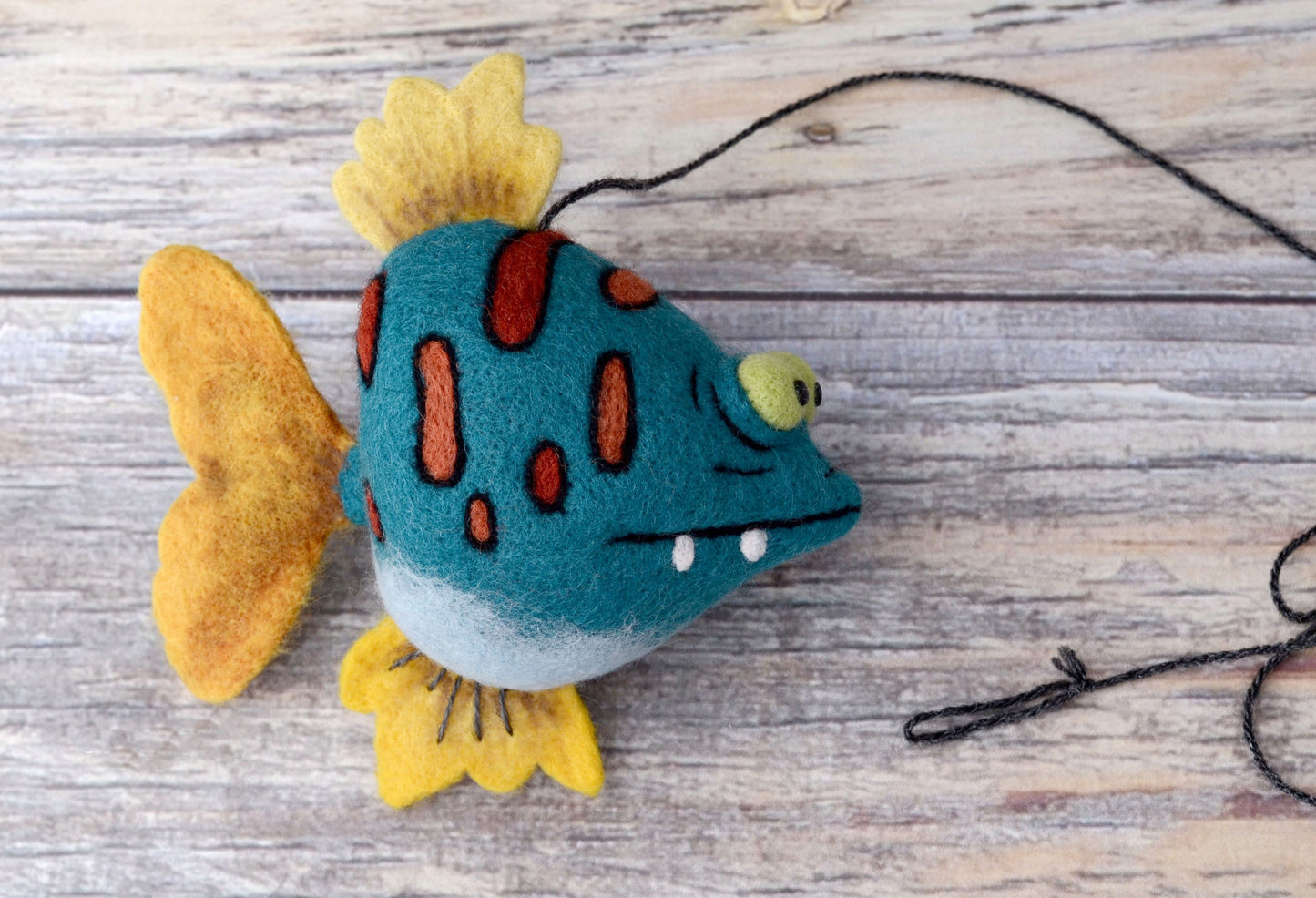 Needle felted Fish.