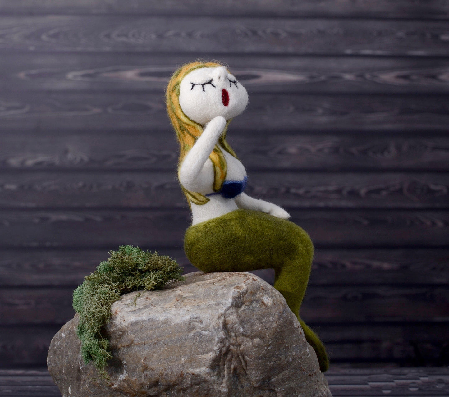 Needle felted Mermaid.