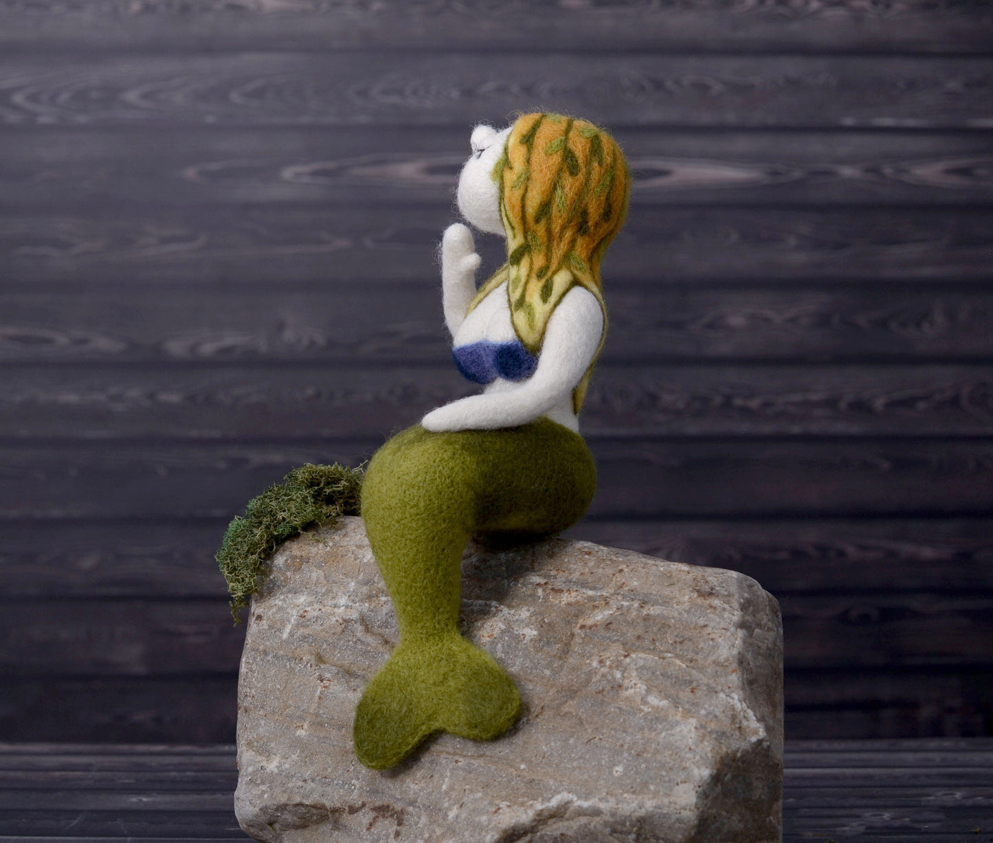 Needle felted Mermaid.