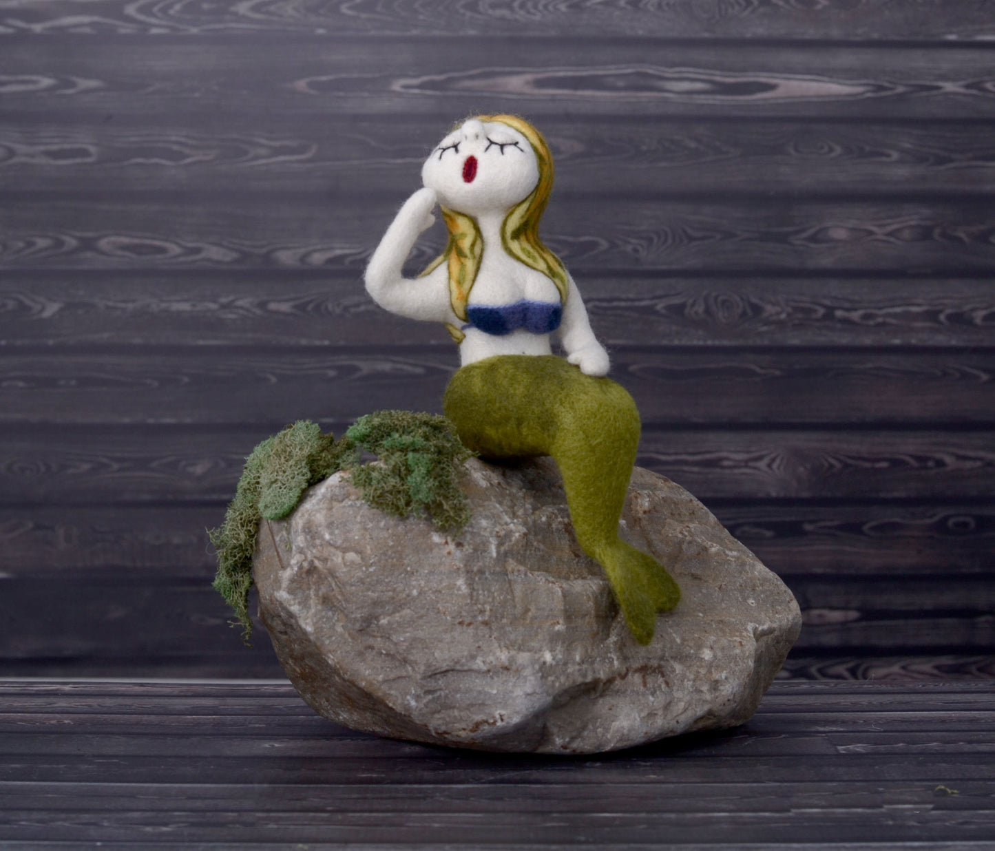 Needle felted Mermaid.