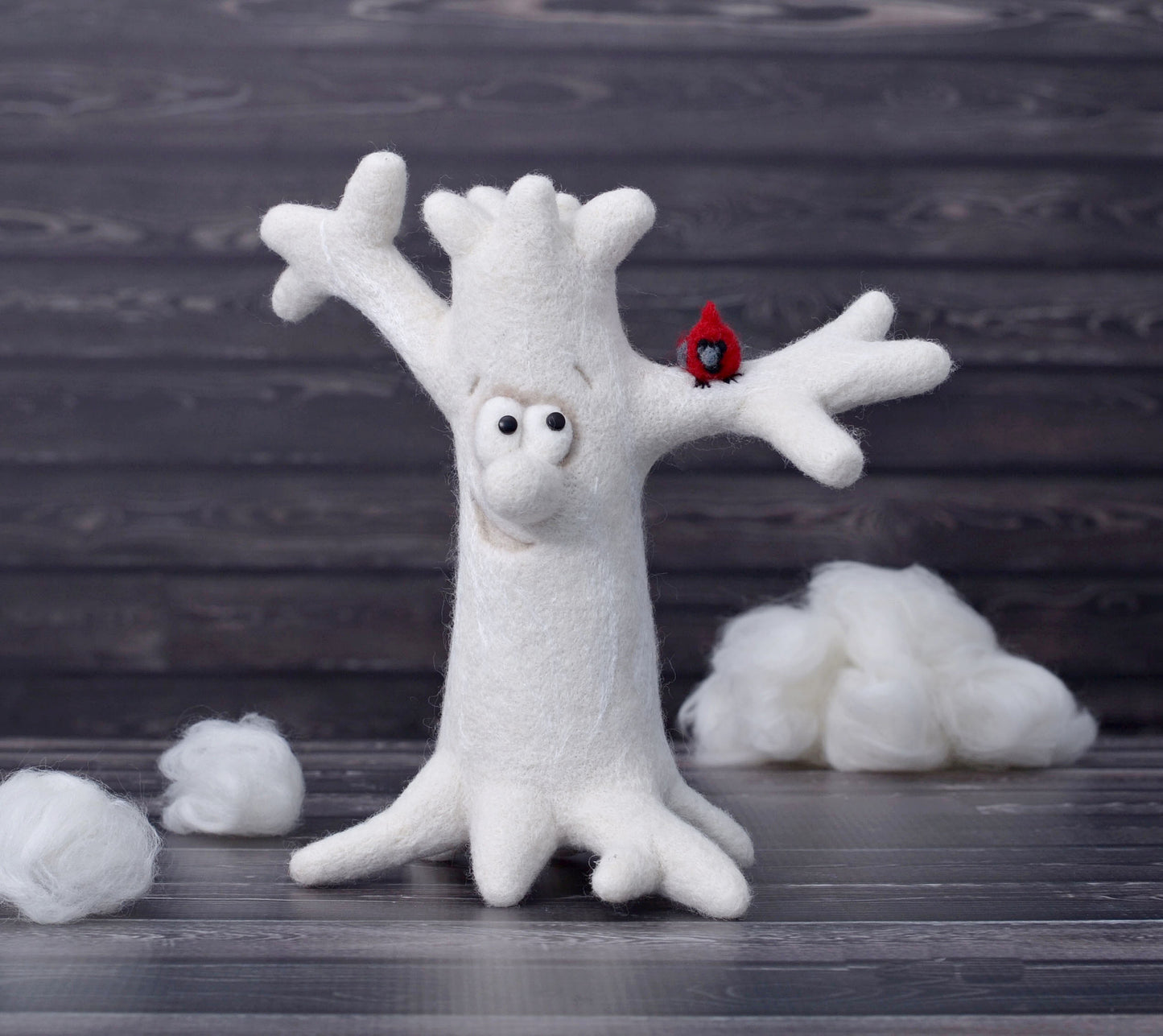 Needle felted Tree. Kid room decor.